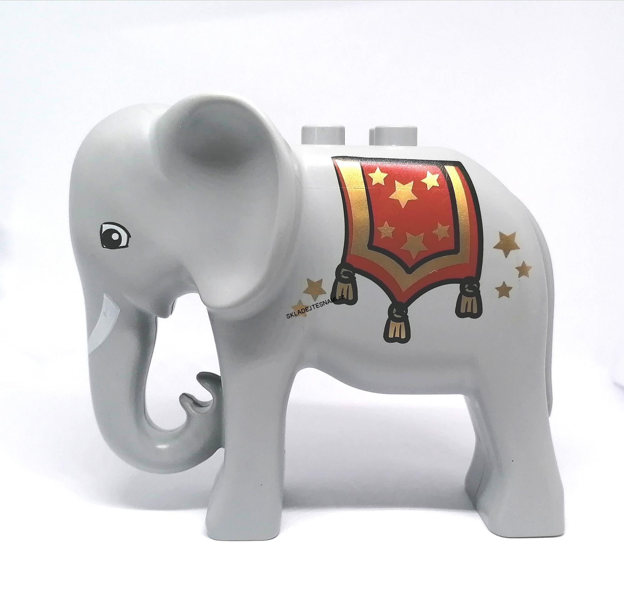 H468 DUPLO HRANÝ SLON CIRKUS S POTISKEM