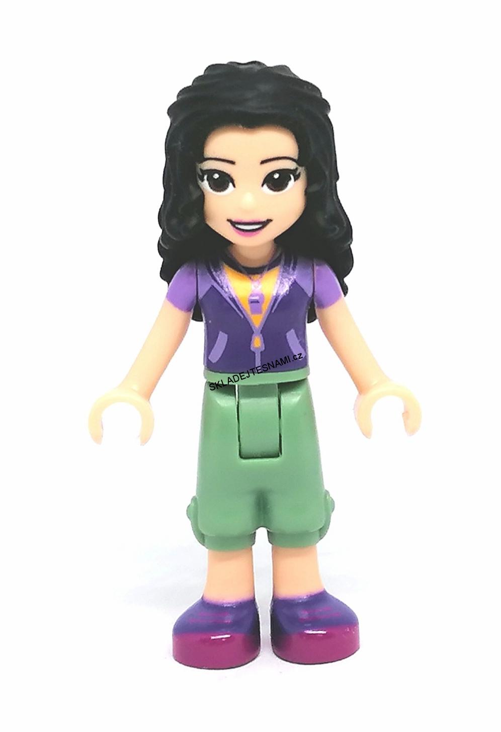 LN2281 LEGO NOVÁ MINIFIGURKA FRIENDS DÍVKA FIALOVÁ MIKINA
