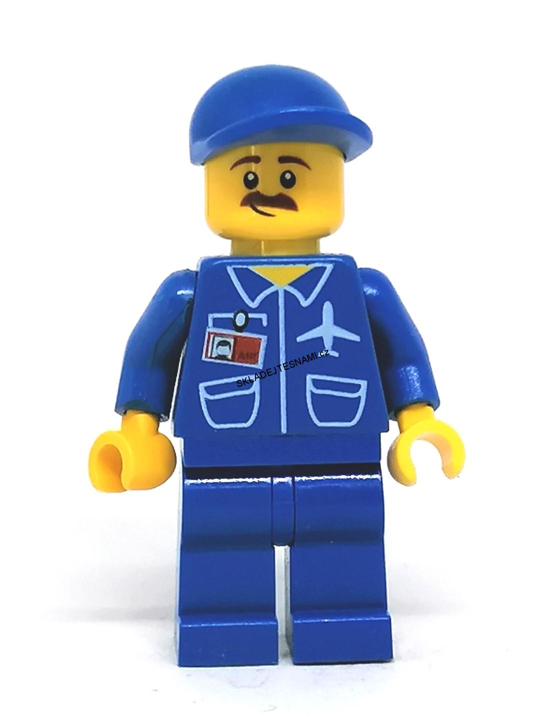 LH2858 LEGO HRANÁ MINIFIGURKA DĚLNÍK Z LETIŠTĚ