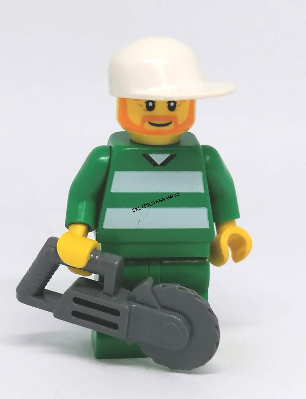 LH3010 LEGO HRANÁ MINIFIGURKA MUŽ S ROZBRUSKOU