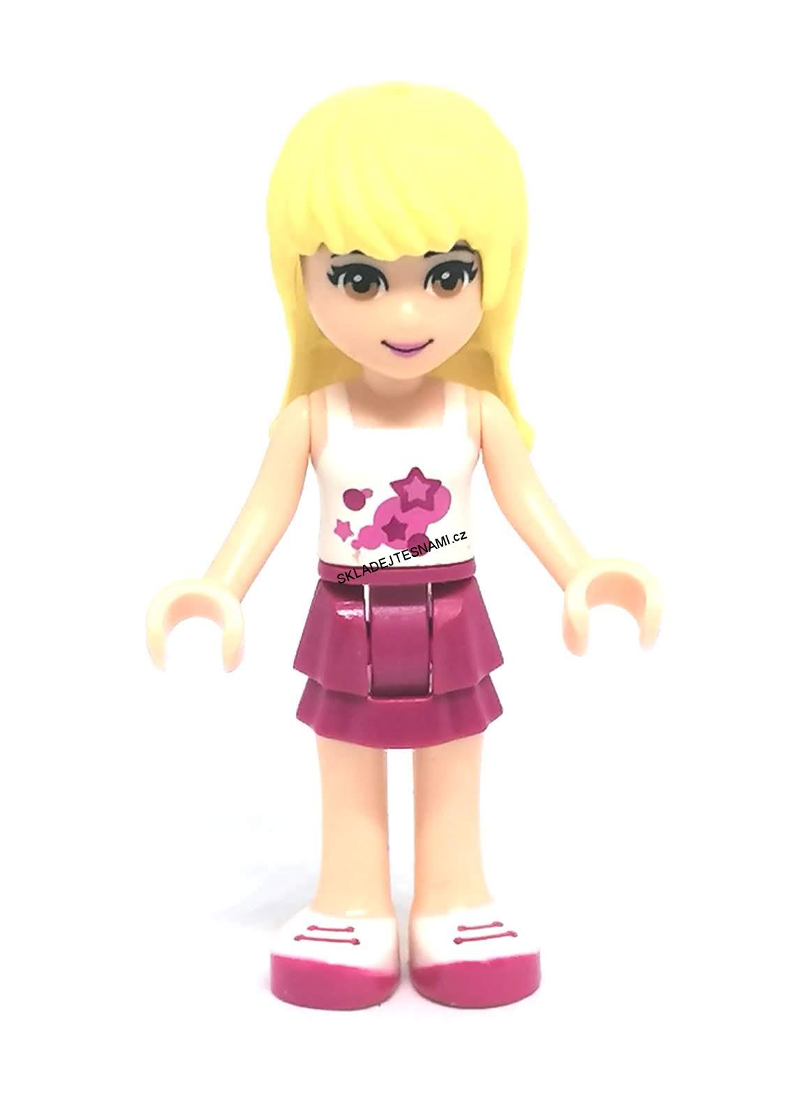 LH3026 LEGO HRANÁ MINIFIGURKA FRIENDS RŮŽOVÉ KRAŤASY