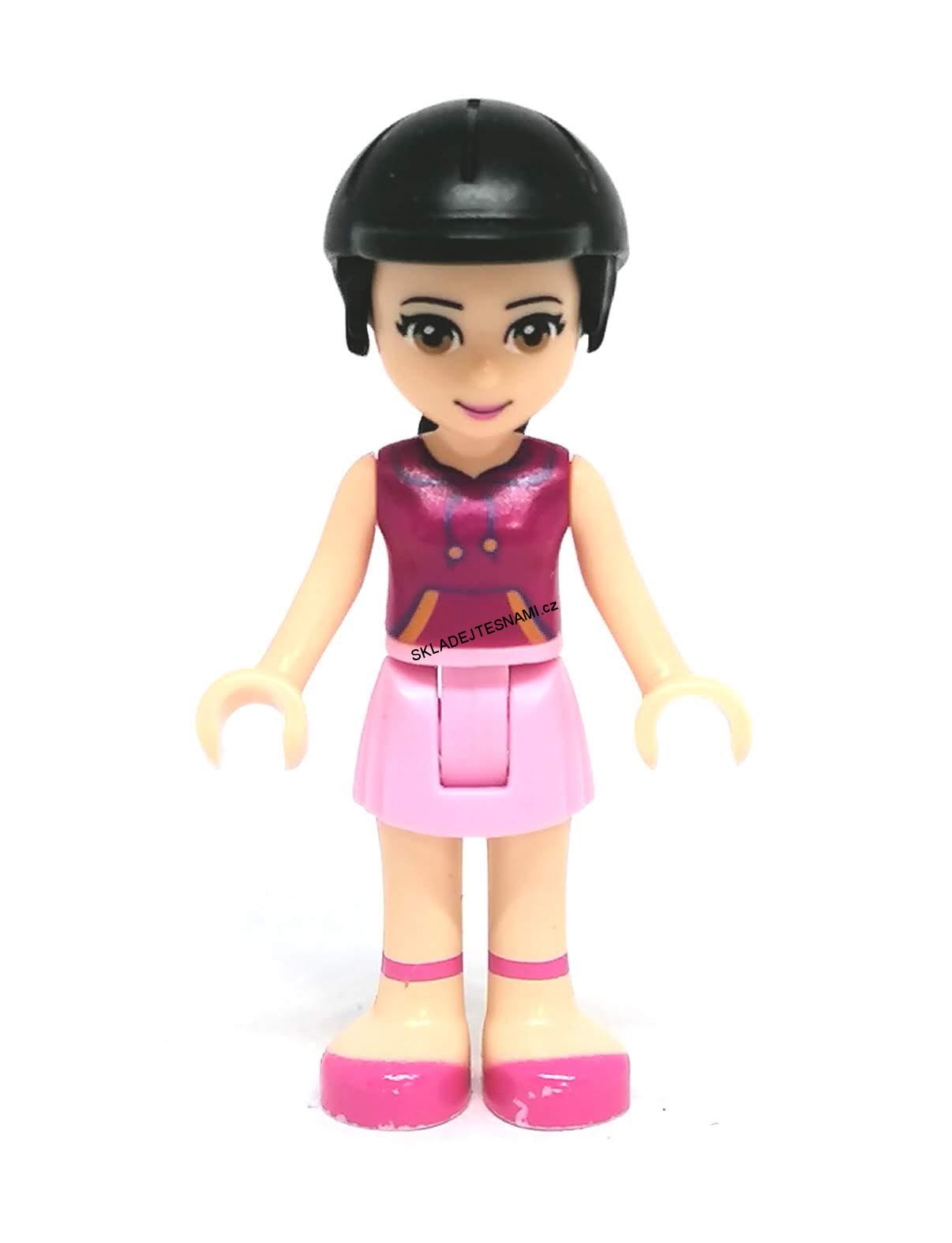 LH3049 LEGO HRANÁ MINIFIGURKA FRIENDS V RŮŽOVÉM
