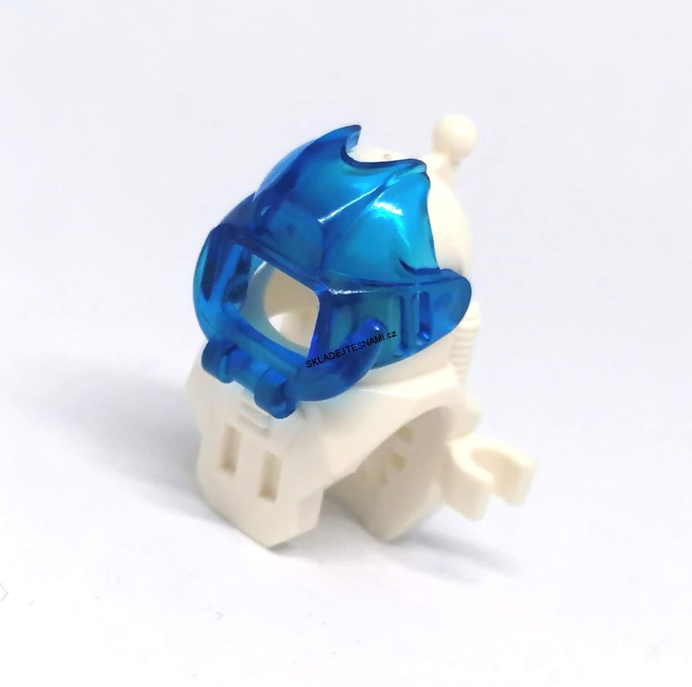F820 LEGO HRANÁ HELMA PRO POTÁPĚČE BÍLÁ MODRÉ PRŮHLEDNÉ HLEDÍ