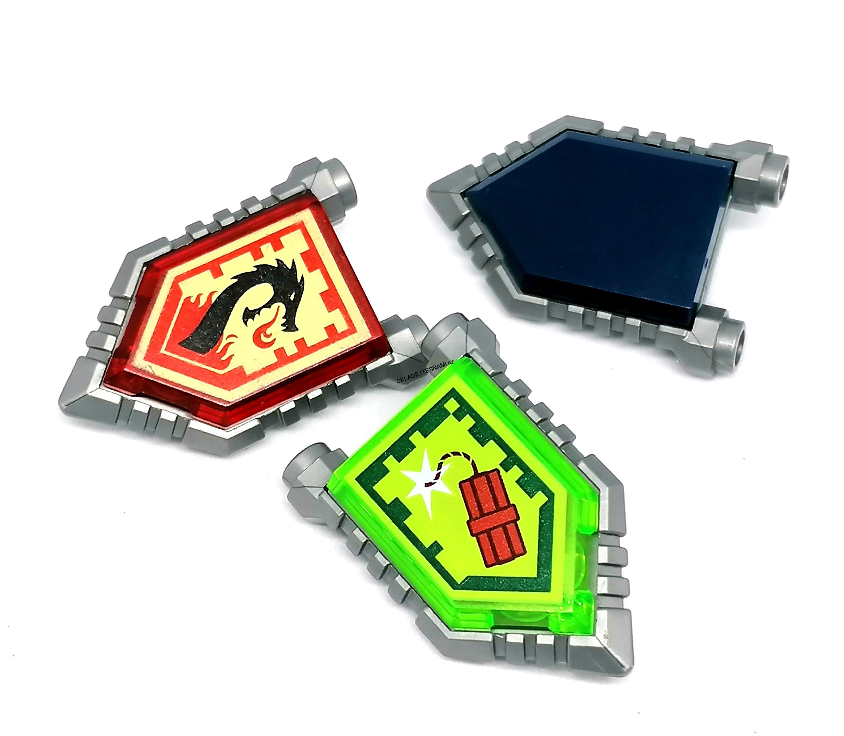 F856 LEGO HRANÝ ŠTÍT NEXO 3 KS