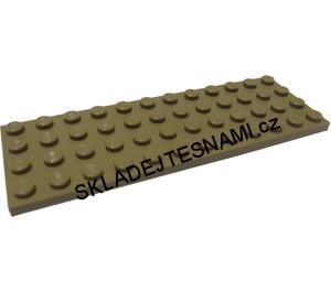 LH2172 LEGO HRANÁ PODLOŽKA DESTIČKA 4X12 TMAVÉ OPÁLENÍ