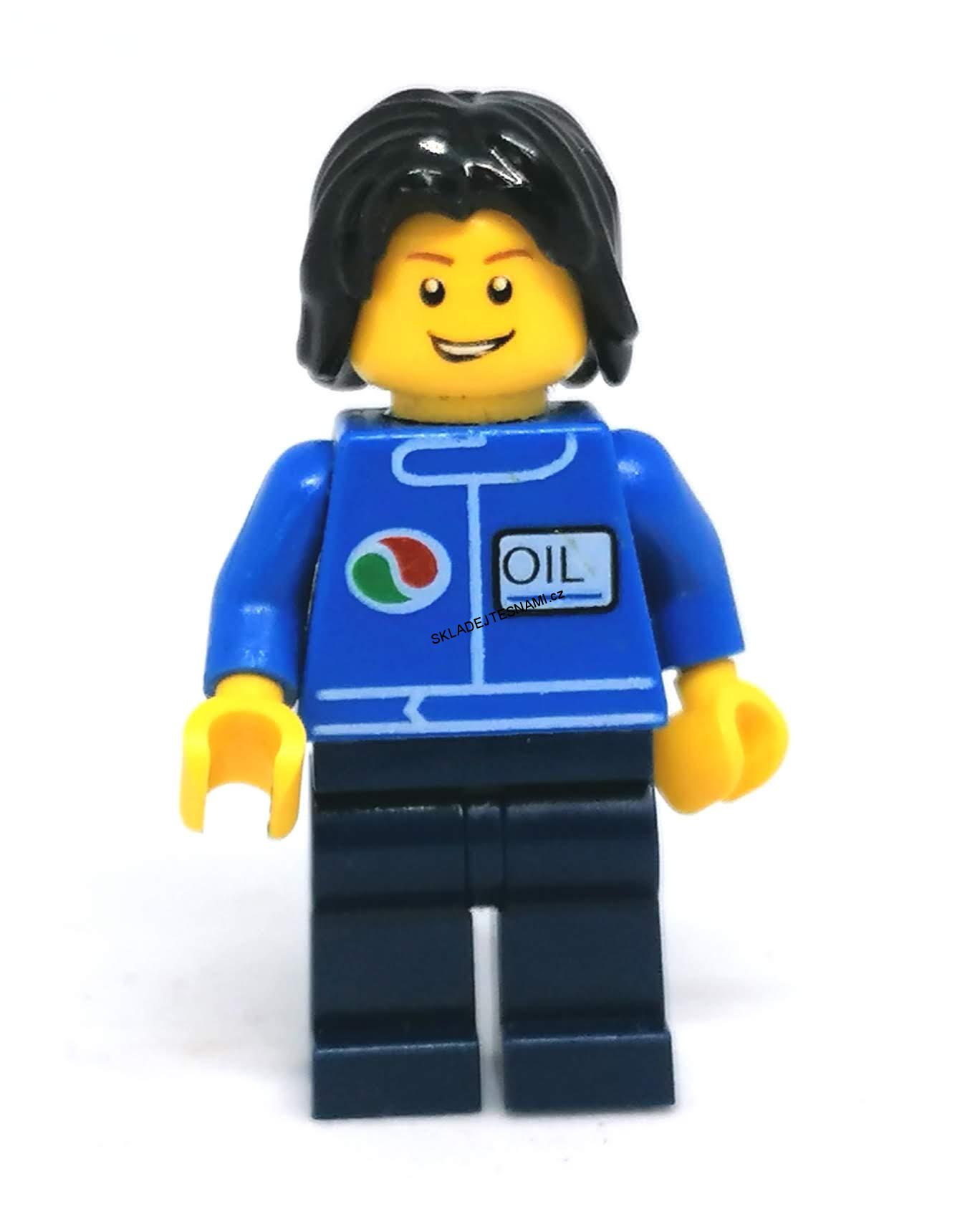 Lh574 LEGO HRANÁ MINIFIGURKA OBSLUHA BENZÍNKY