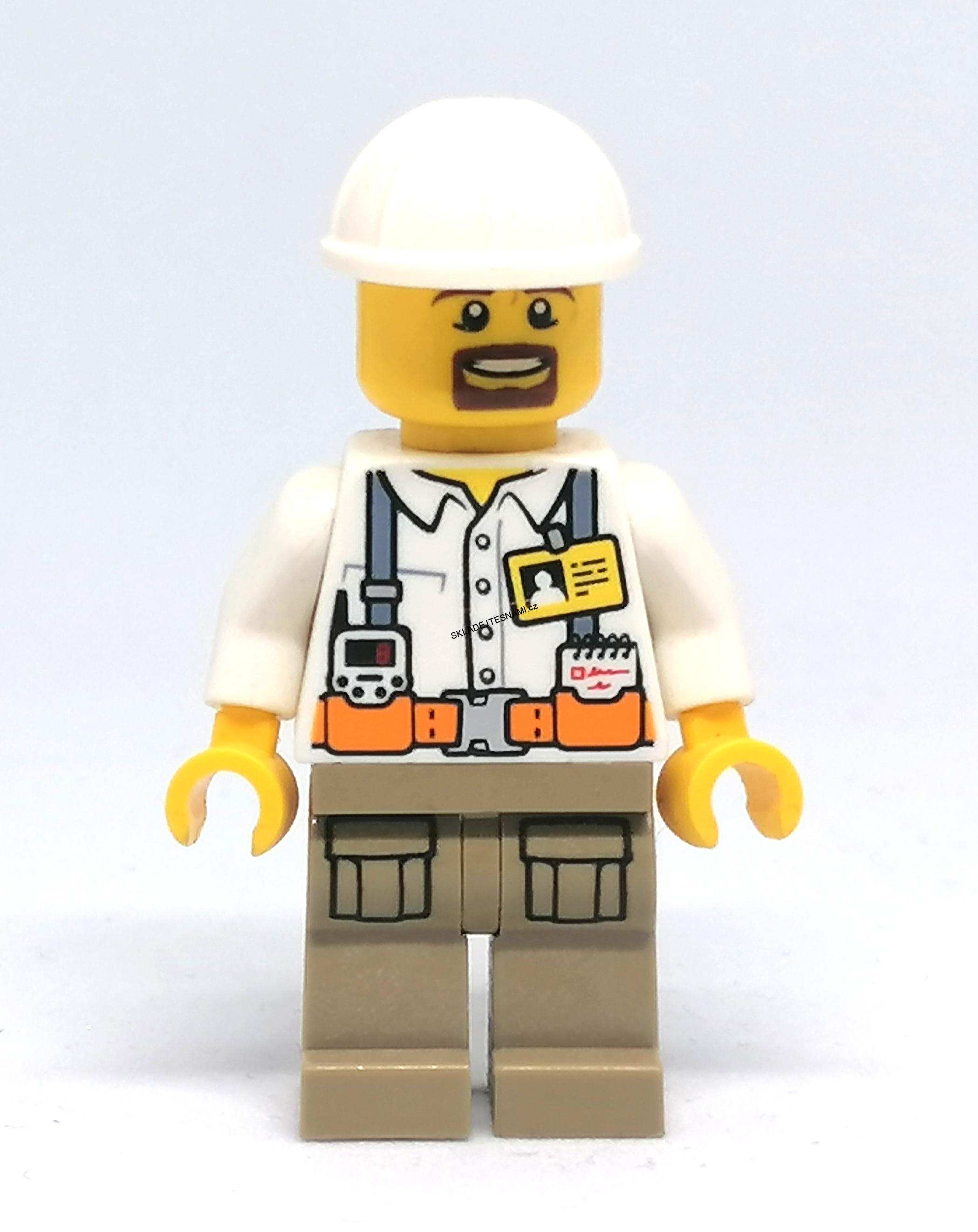 Lh622 LEGO HRANÁ MINIFIGURKA MUŽ V PRACOVNÍM