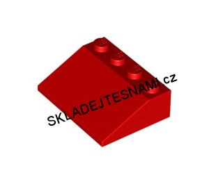 LH2314 LEGO HRANÝ STŘEŠNÍ DÍL ČERVENÝ 3X4 NOPKY