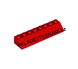 LH2325 LEGO HRANÝ STŘEŠNÍ DÍL ČERVENÝ 2X8 NOPKŮ