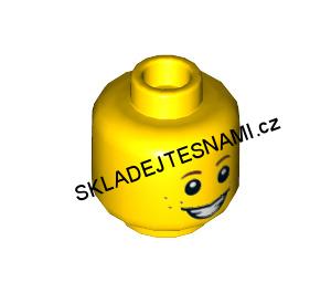 X65 LEGO HRANÝ DÍL ŽLUTÁ HLAVA PIHY