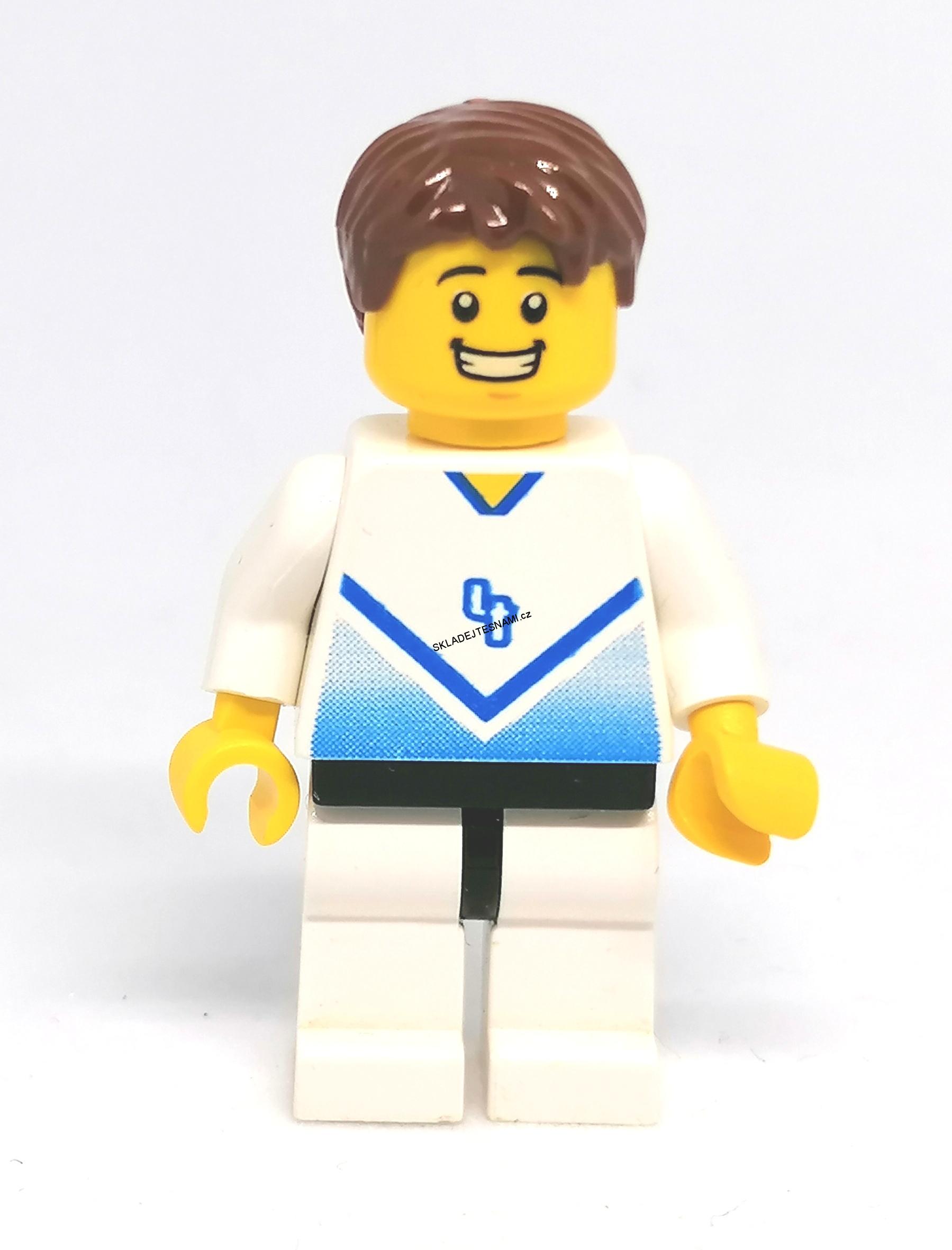 LH971 LEGO HRANÁ MINIFIGURKA FOTBALISTA S ČÍSLEM 4 NA DRESU