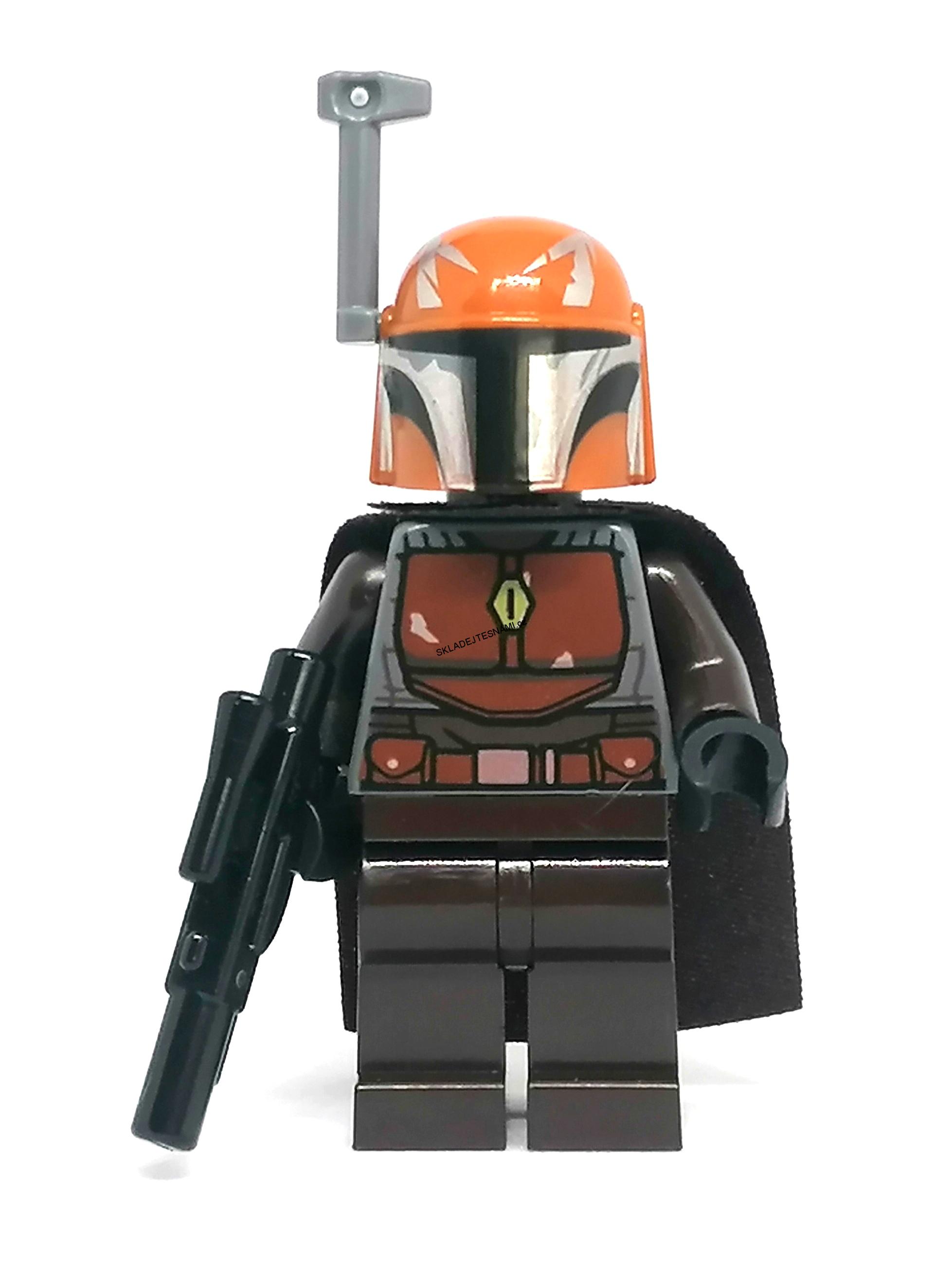 LN2412 LEGO NOVÁ MINIFIGURKA Mandalorian Warrior PLÁŠŤ A ZBRAŇ/HNĚDÁ