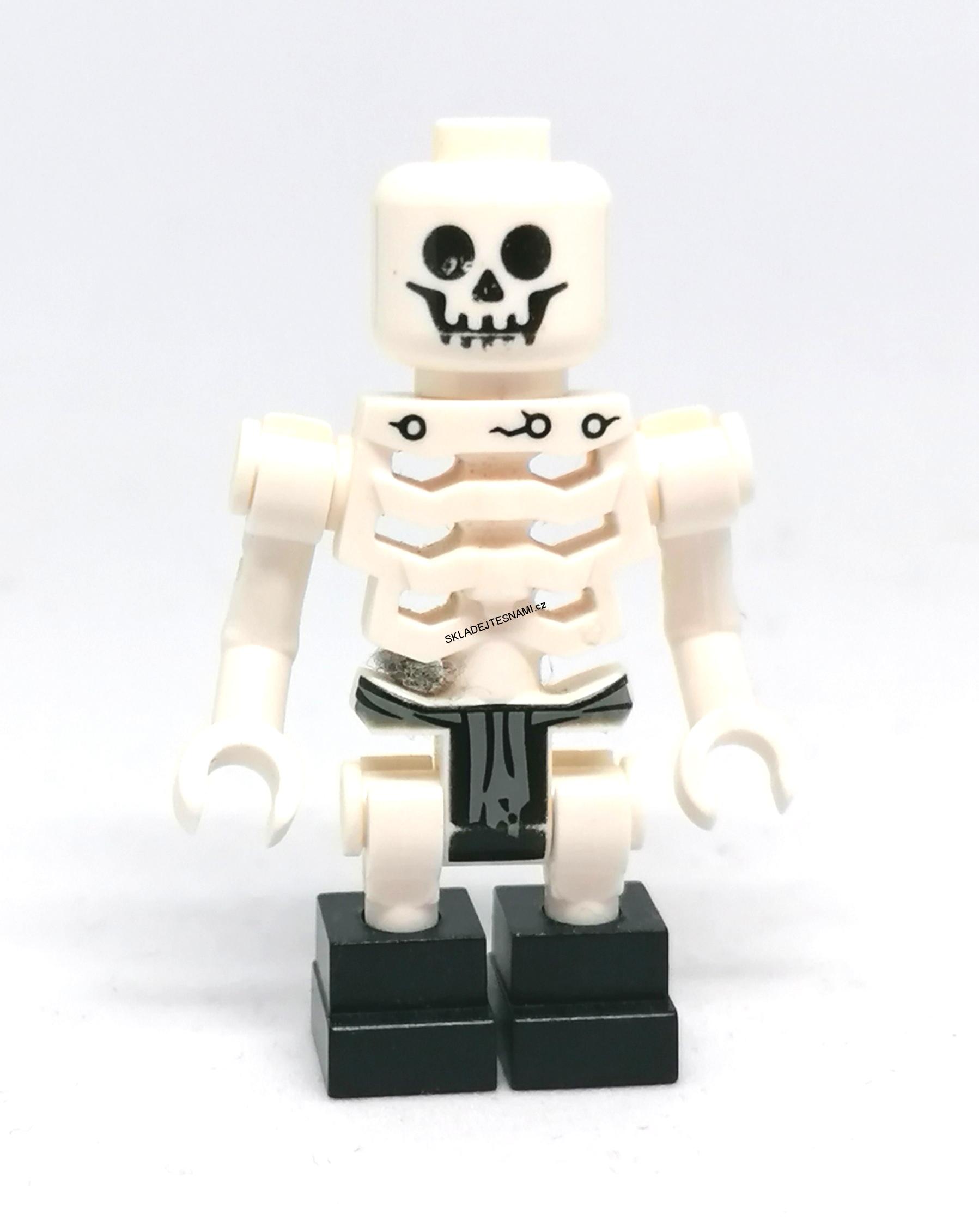LH1307 LEGO HRANÁ MINIFIGURKA KOSTRA BÍLÁ