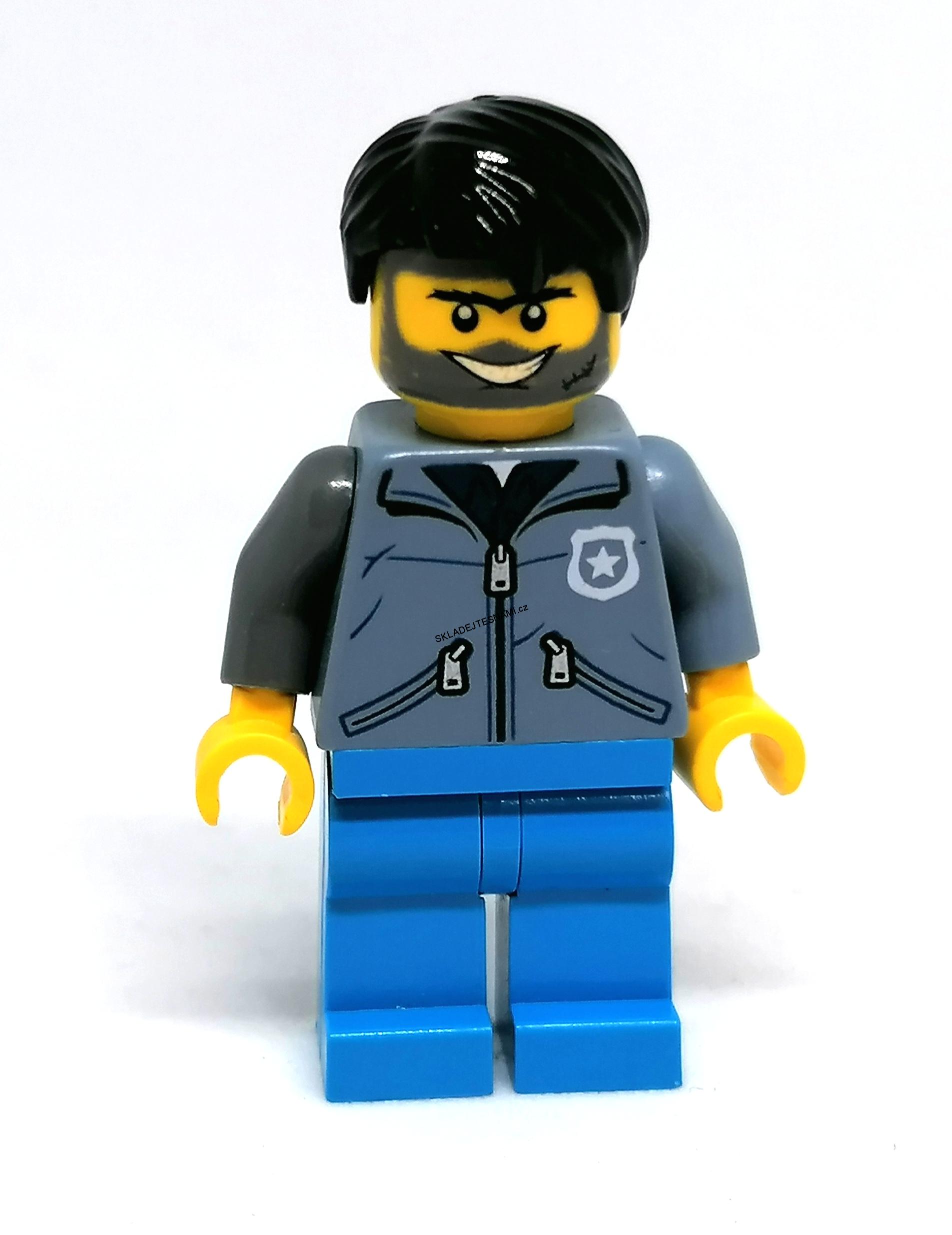 LH1419 LEGO HRANÁ MINIFIGURKA MUŽ V ŠEDÉM