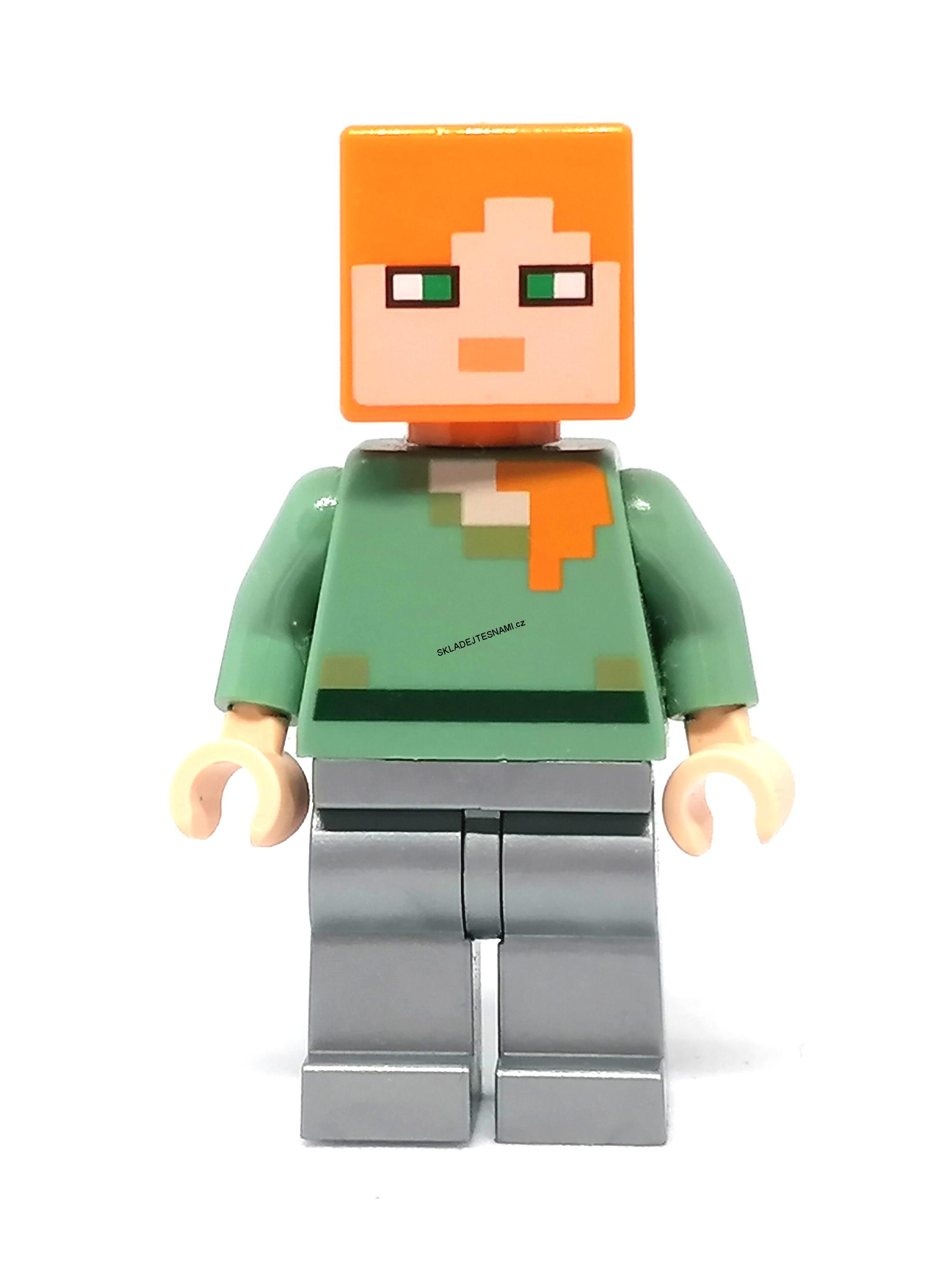 LH1518 HRANÁ MINIFIGURKA MINECRAFT STŘÍBRNÉ NOHY180
