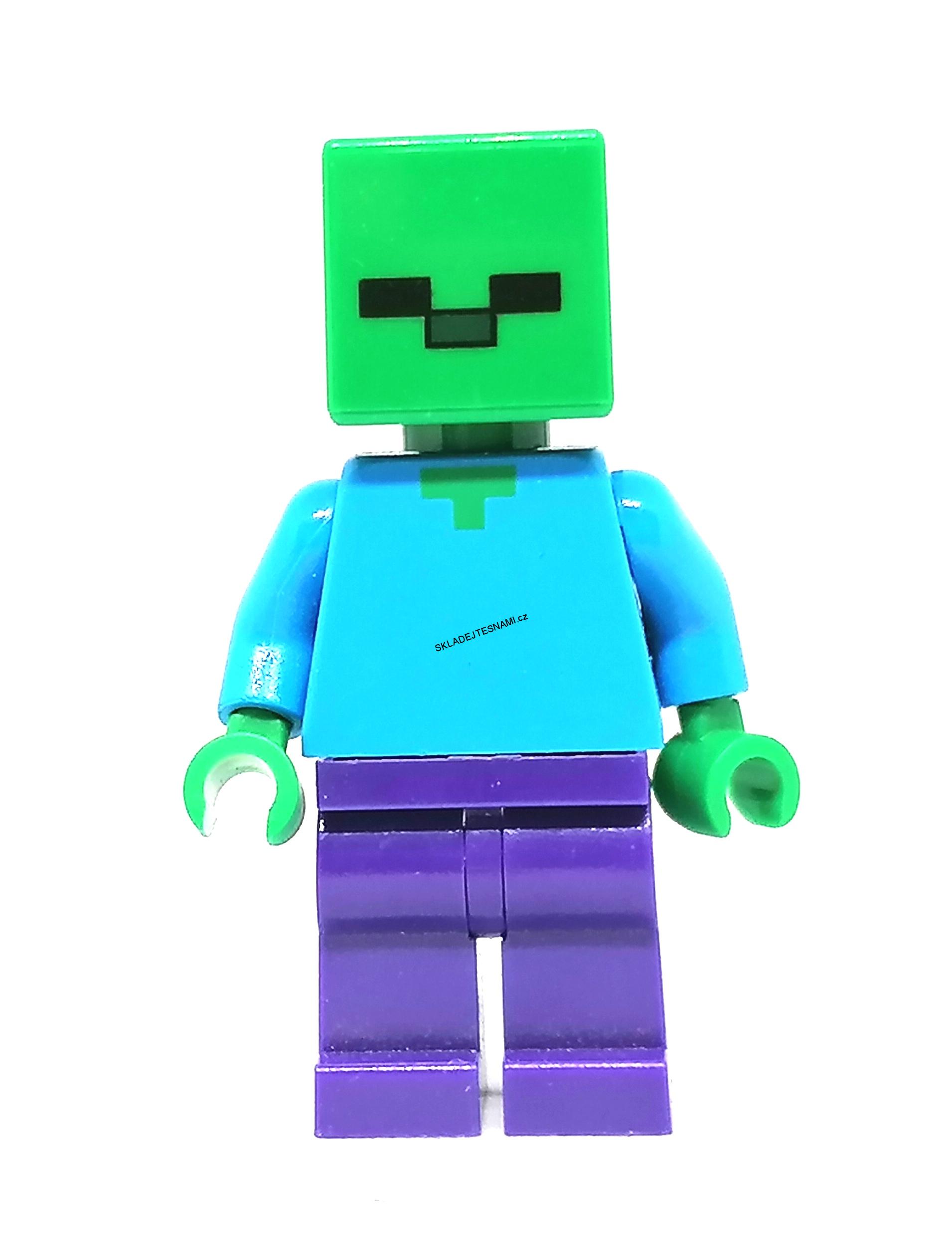 LH1522 HRANÁ MINIFIGURKA MINECRAFT ZELENÁ HLAVA