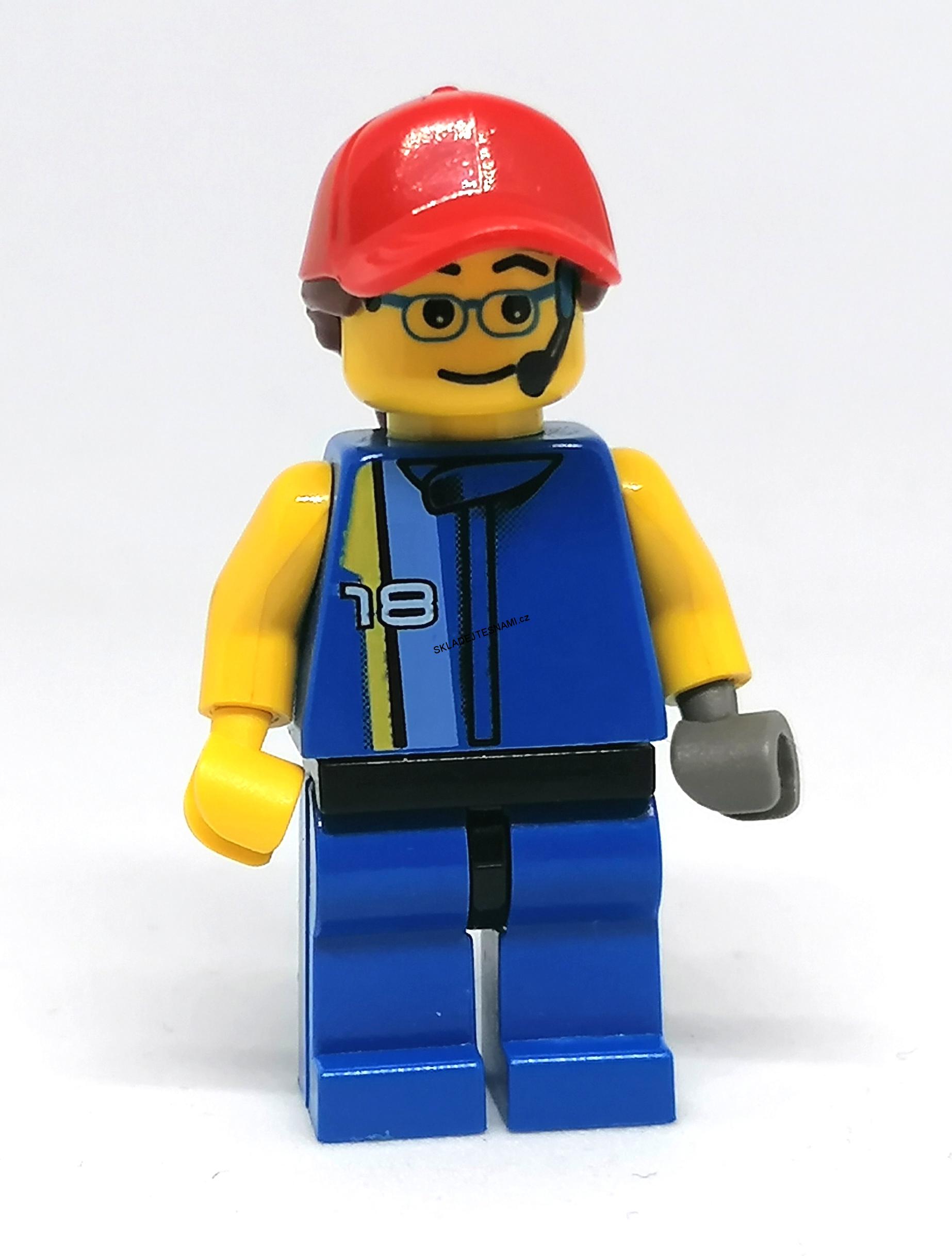 LH1631 HRANÁ MINIFIGURKA MUŽ SPORTOVNÍ KOMENTÁTOR