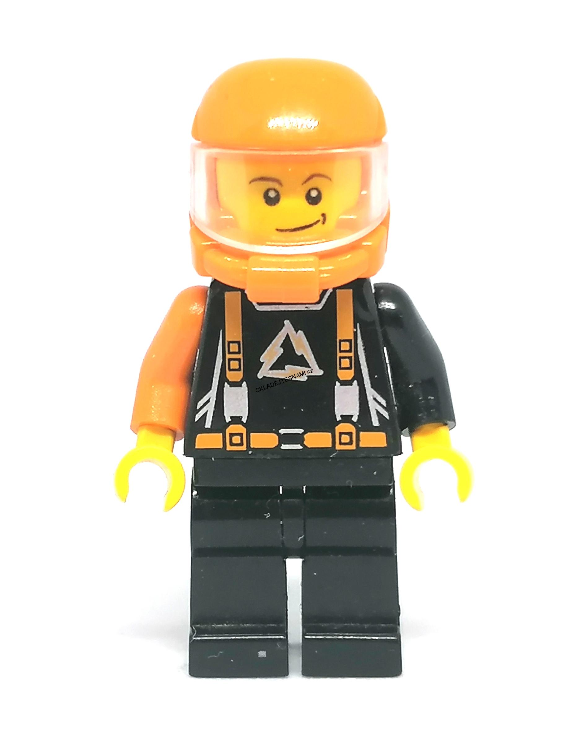 LH1685 HRANÁ MINIFIGURKA MUŽ V ORANŽOVÉ HELMĚ