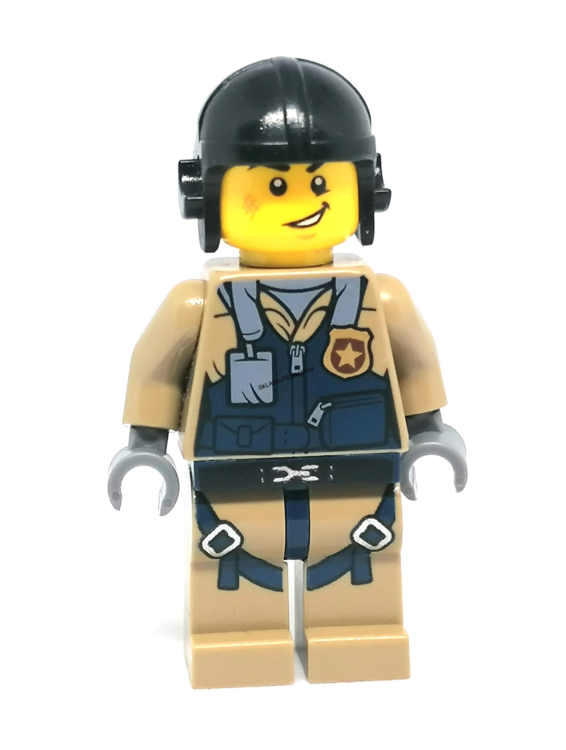 LH1709 HRANÁ MINIFIGURKA MUŽ S PADÁKEM