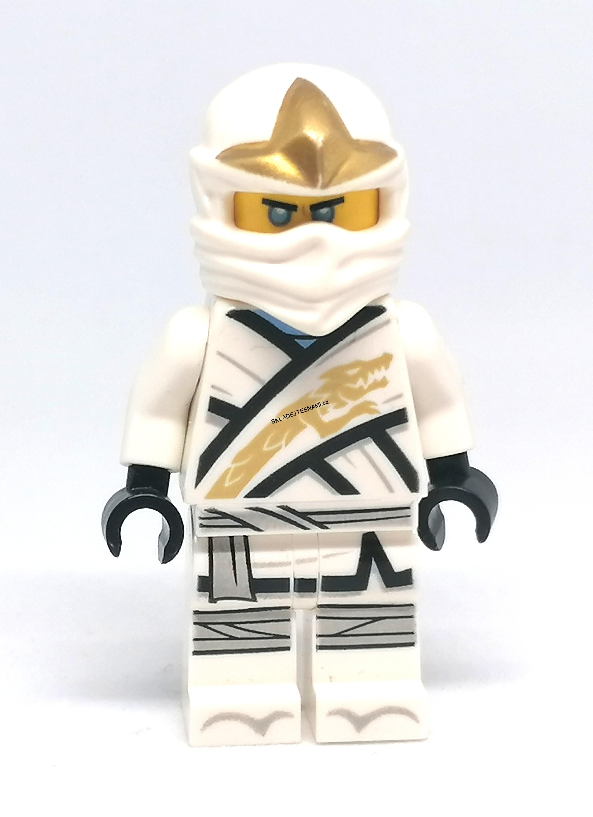 LH2204 HRANÁ LEGO MINIFIGURKA NINJAGO BÍLÝ NINJA