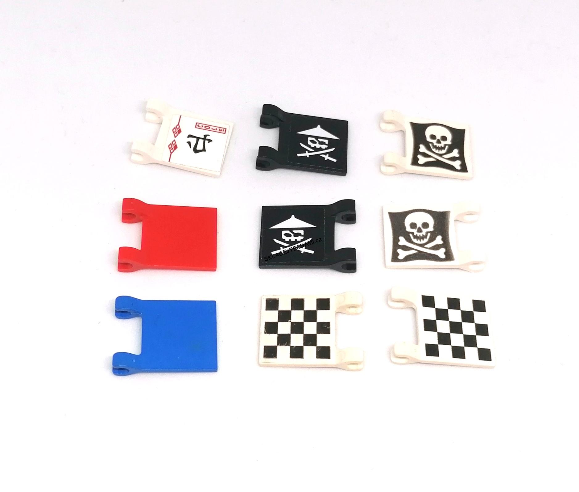 LH2414 LEGO HRANÝ DÍL SADA VLAJEK VČETNĚ PIRÁTSKÝCH