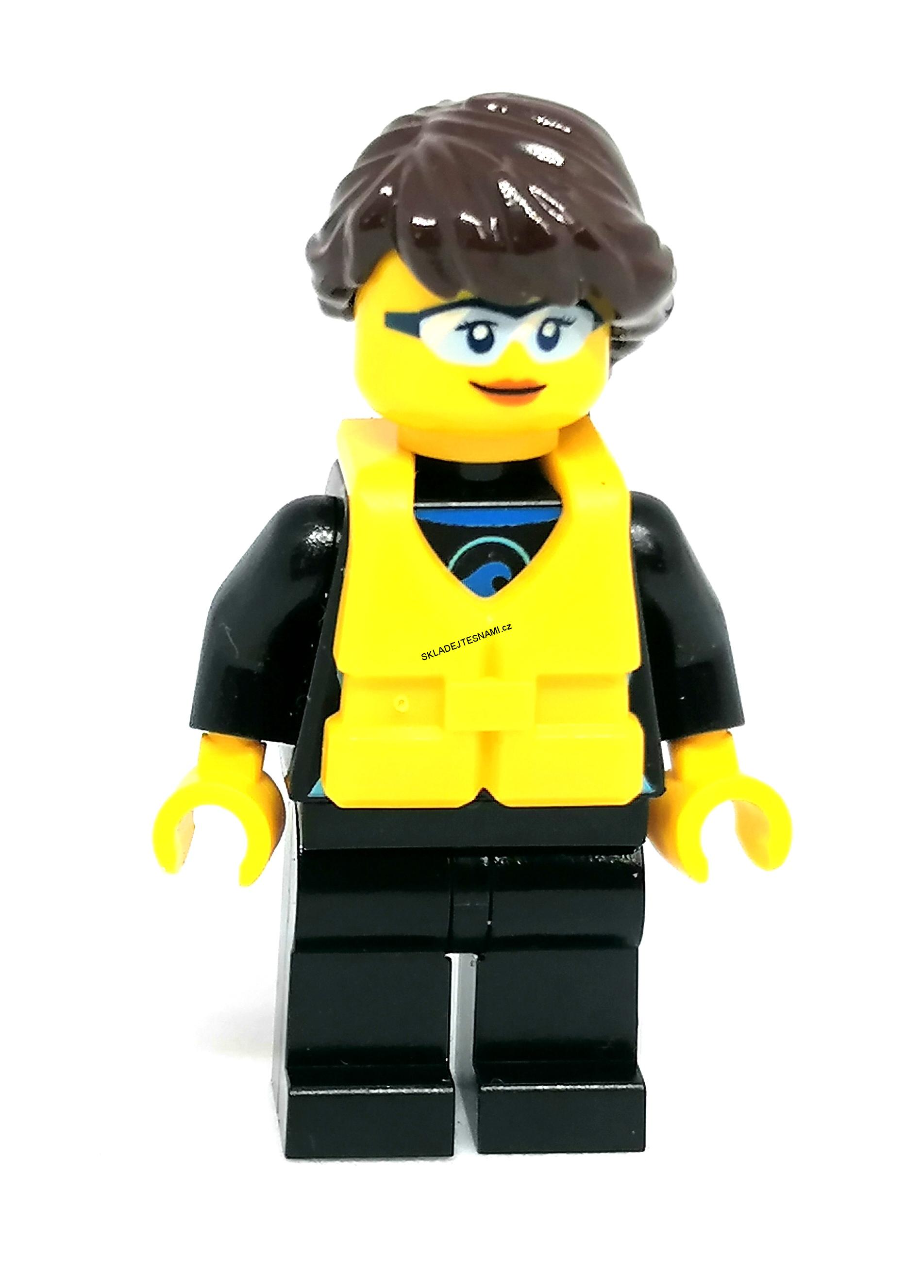 LH2576 LEGO HRANÁ MINIFIGURKA ŽENA VE VESTĚ