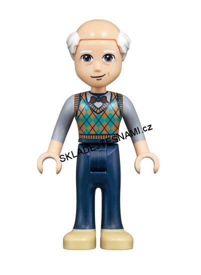 LN135 LEGO NOVÁ MINIFIGURKA DĚDA MARCEL S PLEŠÍ