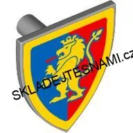 X326 LEGO NOVÝ ŠTÍT LEV V MODROČERVENÉM POLI