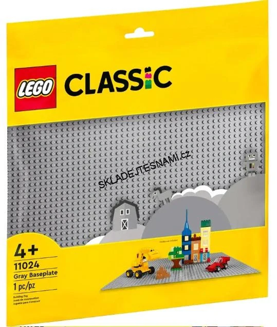 11024 LEGO NOVÁ PODLOŽKA NA STAVĚNÍ ŠEDÁ VELKÁ