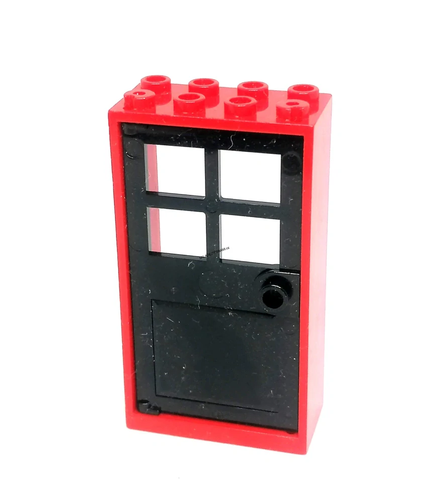 LH2722 LEGO HRANÉ DVEŘE ČERNÉ ČERVENÝ RÁM