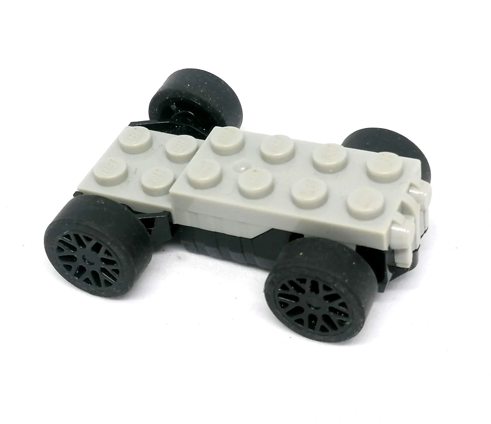 LH2839 LEGO HRANÝ PODVOZEK MALÝ ŠEDÝ SE SETRVAČNÍKEM