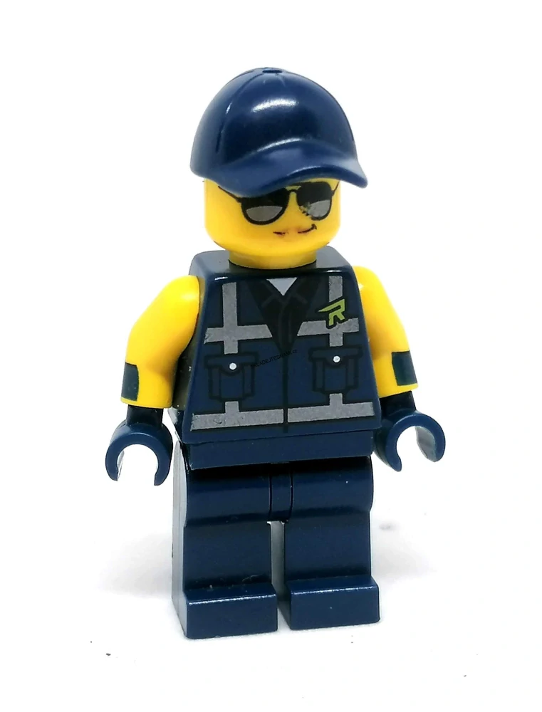LH4530 LEGO HRANÁ MINIFIGURKA ŽENA MODRÁ KOMBINÉZA