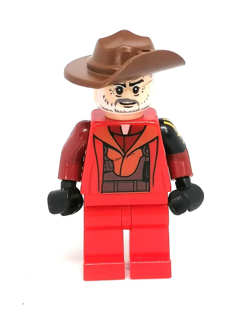 LH4595 LEGO HRANÁ MINIFIGURKA MUŽ ČERVENÉ SAKO
