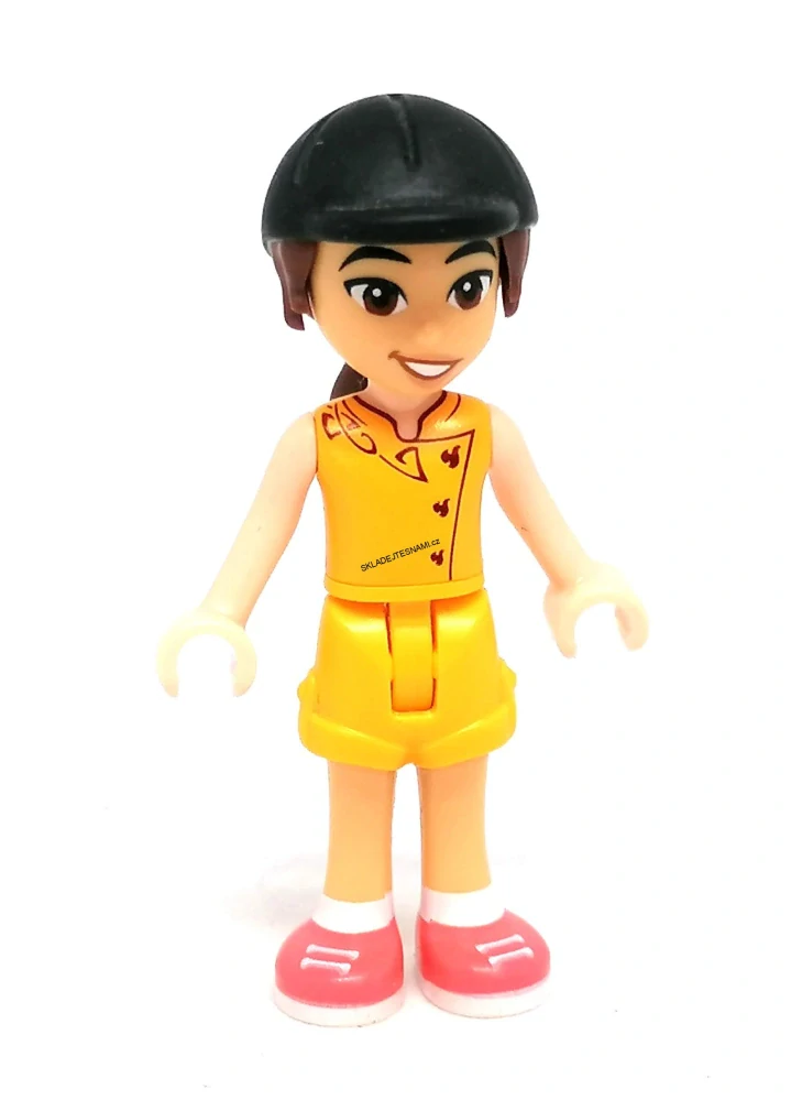Lh4639 LEGO HRANÁ MINIFIGURKA FRIENDS DÍVKA ČERNÁ ČEPICE