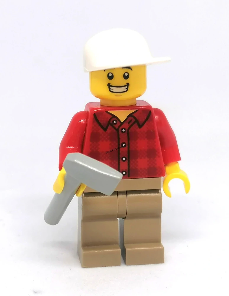 Lh4699 LEGO HRANÁ MINIFIGURKA MUŽ SE SEKEROU