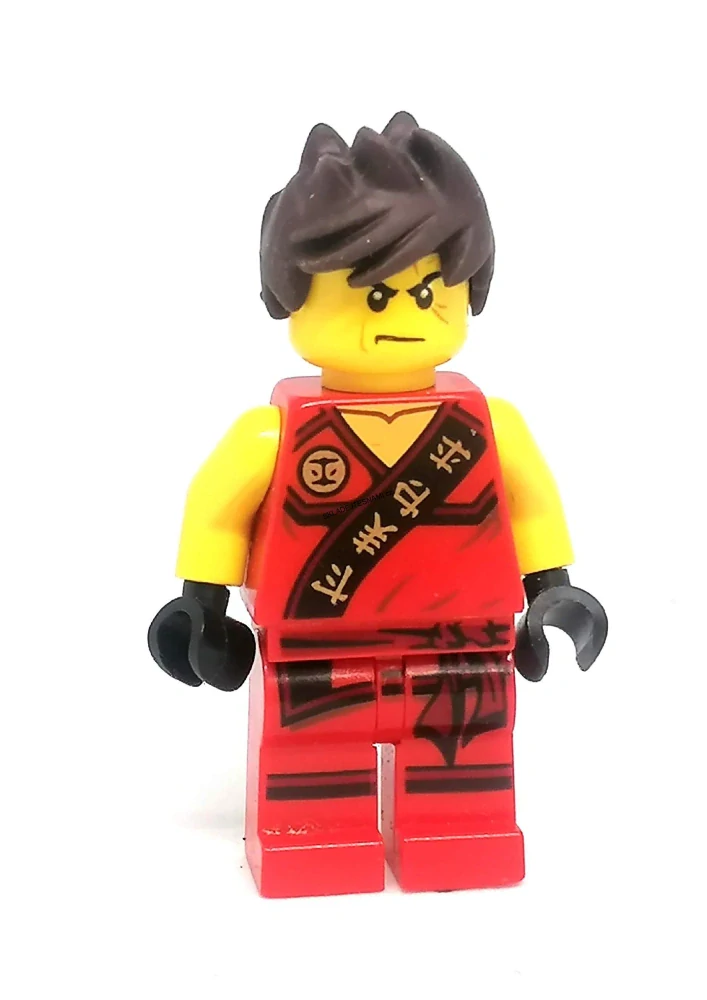 LH4884 LEGO HRANÁ MINIFIGURKA NINJA ČERVENÝ BEZ MASKY