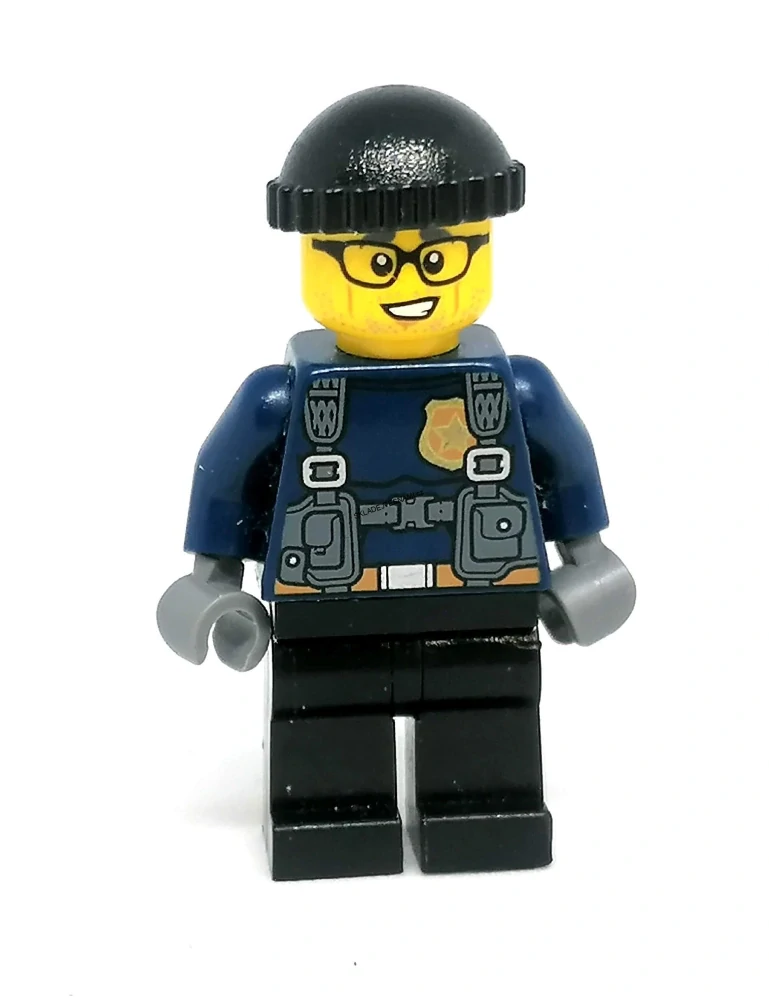 LH4916 LEGO HRANÁ MINIFIGURKA POLICISTA BRÝLE