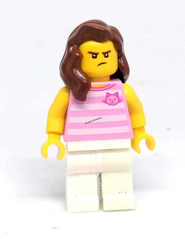 LH4940 LEGO HRANÁ MINIFIGURKA ŽENA RŮŽOVE TÍLKO