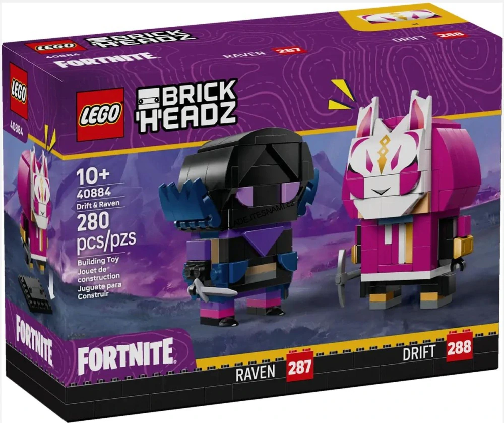 40884 LEGO BRICKHEADZ FORTNITE FIGURKY: DRIFT A RAVEN