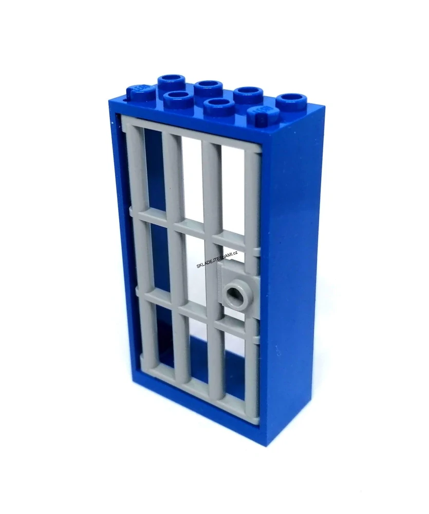 LH2909 LEGO HRANÉ DVEŘE ŠEDÁ MŘÍŽ MODRÝ RÁM