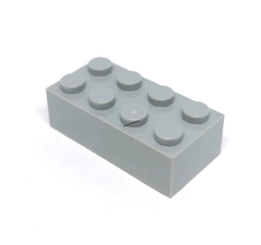 LH2920 LEGO HRANÁ KOSTKA 2X4 NOPKY ŠEDÁ