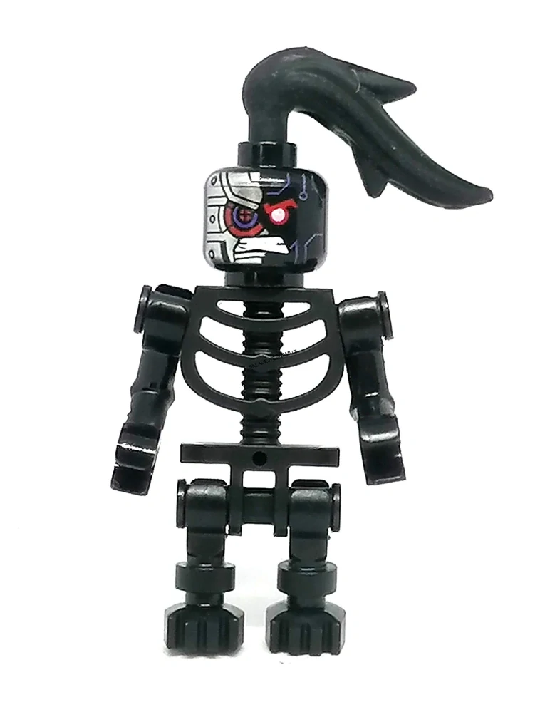 LN2701 LEGO NOVÁ MINIFIGURKA ČERNÁ KOSTRA PANKÁČ