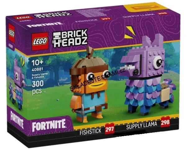 40881 BRICK HEADZ FIGURKY FORTNITE: SUPPLY LIAMA FISHSTICK