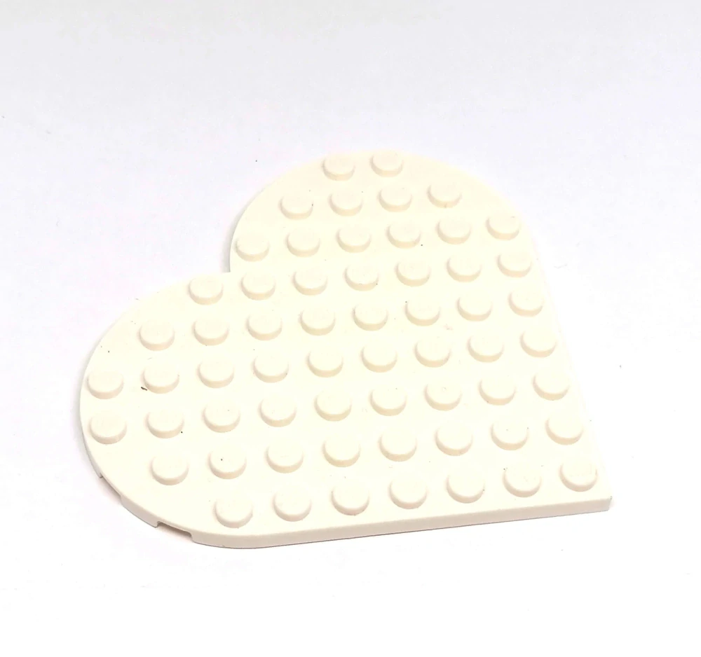 LH3129 LEGO HRANÝ DÍL BÍLÉ SRDCE PODLOŽKA