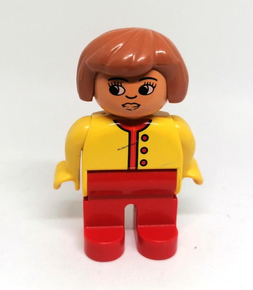 H606 DUPLO HRANÁ FIGURKA MAMINKA STARŠÍ TYP ŽLUTÁ HALENKA
