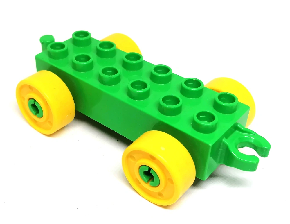 H621 DUPLO HRANÝ PODVOZEK ZELENÝ ŽLUTÁ KOLA