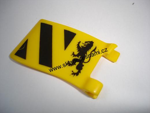 LH612 LEGO HRANÁ ŽLUTÁ VLAJKA LEV