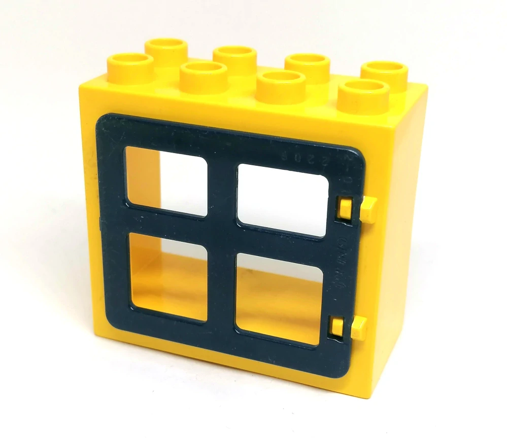 H643 DUPLO HRANÉ OKÉNKO ČERNÉ ŽLUTÝ RÁM