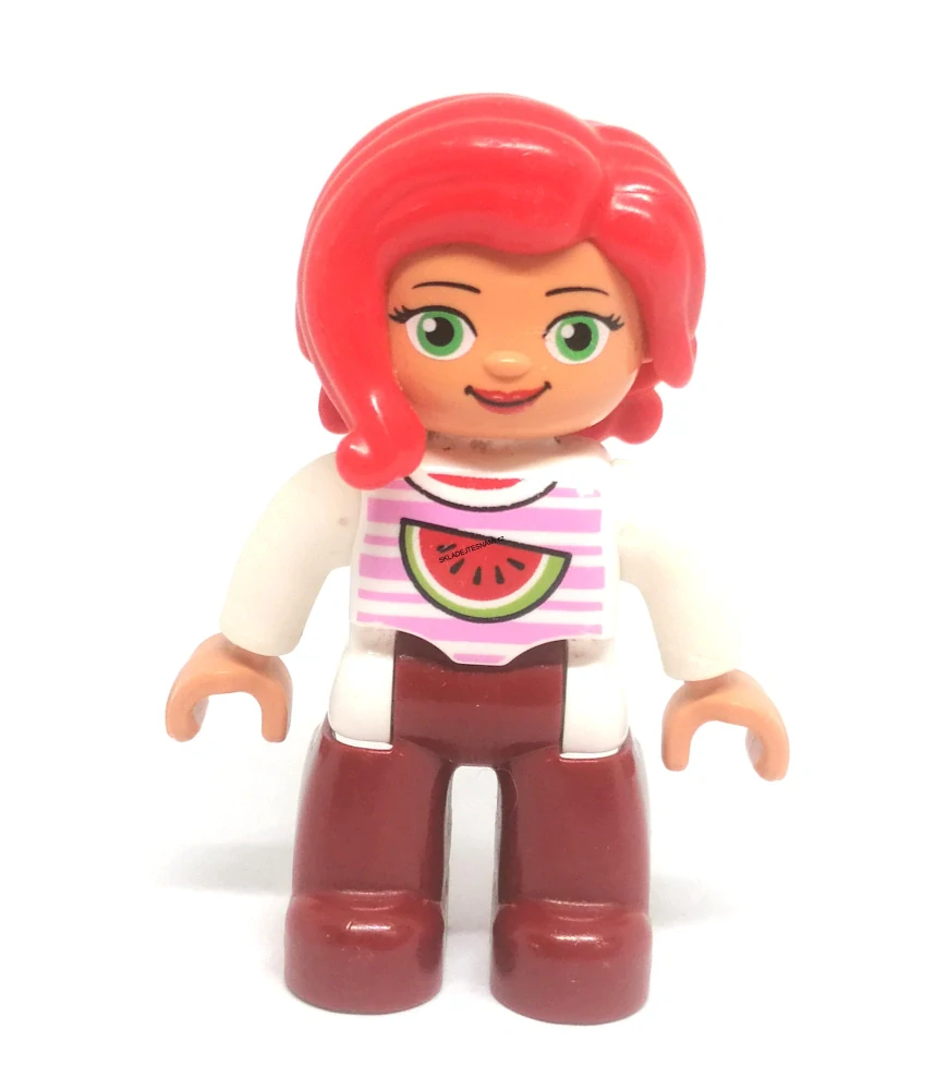 H716 DUPLO HRANÁ FIGURKA ŽENA ČERVENÉ VLASY