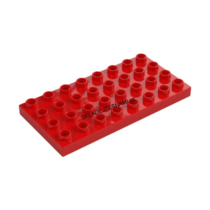H737 DUPLO HRANÁ ČERVENÁ PODLOŽKA 4X8 NOPKŮ
